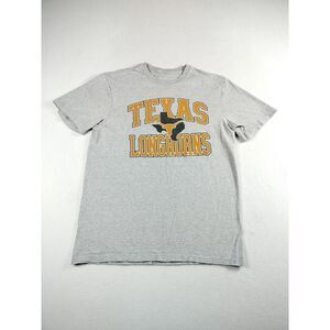 Texas Longhorns Shirt Men's Medium Gray Hook'em Horns Bevo  Football NCAA Sports